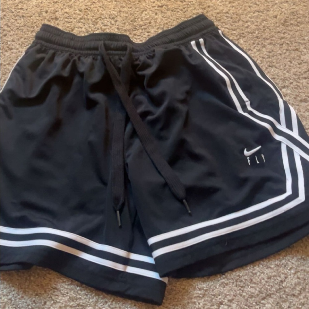 Nike embroidered logo basketball shorts